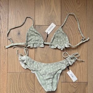 Montce Sage Green Floral Bikini Set